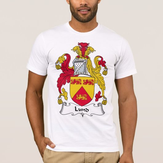 Lund Family Crest T-shirt (Voorkant)