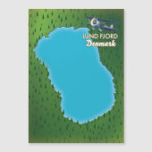 Lund Fjord Denemarken kaart (Voorkant)