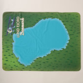 Lund Fjord Denemarken kaart Sherpa Deken (Voorkant (horizontaal))