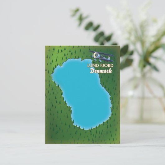 Lund Fjord Denmark-kaart Briefkaart (Staand voorkant)