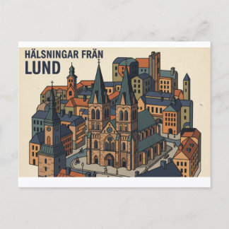 Lund Zweden ansichtkaart Briefkaart