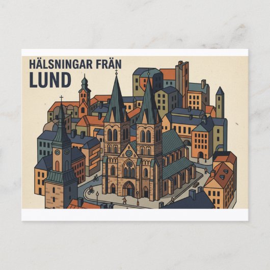 Lund Zweden ansichtkaart Briefkaart (Voorkant)