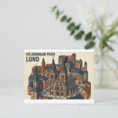 Lund Zweden ansichtkaart Briefkaart (Staand voorkant)