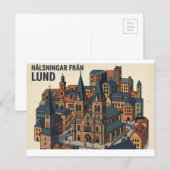 Lund Zweden ansichtkaart Briefkaart (Voorkant / Achterkant)