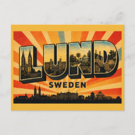 Lund Zweden Kathedraal Briefkaart