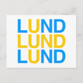 LUND Zweedse vlag Briefkaart (Voorkant)