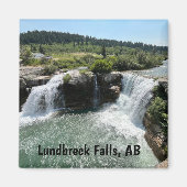Lundbreck Falls - landschap van Alberta Magneet (Voorkant)