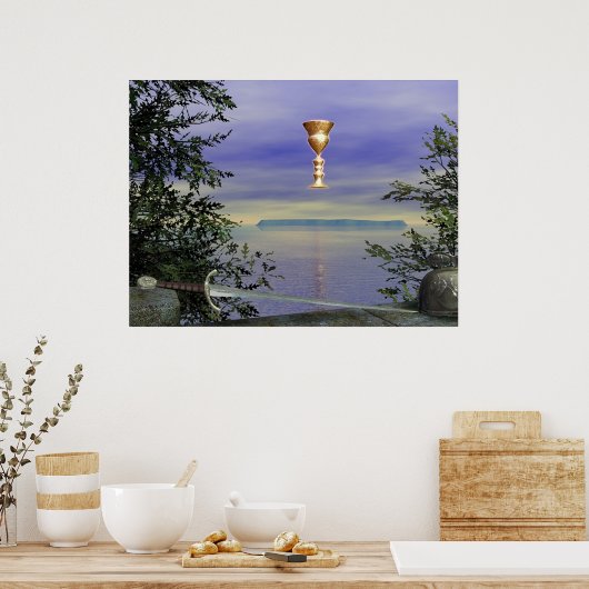 Lundy, het Grail-eiland Poster (Keuken)