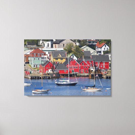 Lunenberg, Nova Scotia, Canada. 3 Canvas Afdruk (Voorkant)