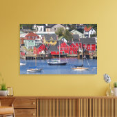 Lunenberg, Nova Scotia, Canada. 3 Canvas Afdruk (Insitu (Woonkamer))