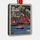 Lunenberg, Nova Scotia, Canada. 3 Metalen Ornament (Rechts)