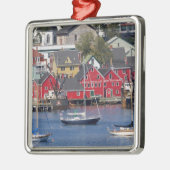 Lunenberg, Nova Scotia, Canada. 3 Metalen Ornament (Links)