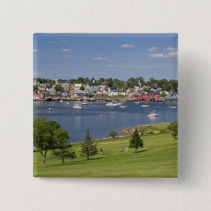 Lunenberg, Nova Scotia, Canada. Vierkante Button 5,1 Cm