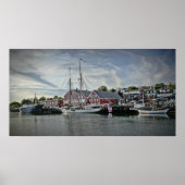 Lunenburg Harbour, NS-vingerafdruk Poster (Voorkant)