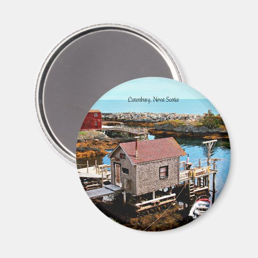 Lunenburg, Nova Scotia Magneet (Voorkant / Achterkant)