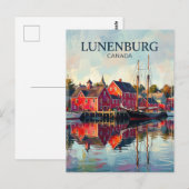 Lunenburg Oude Stad Canada Briefkaart (Voorkant / Achterkant)