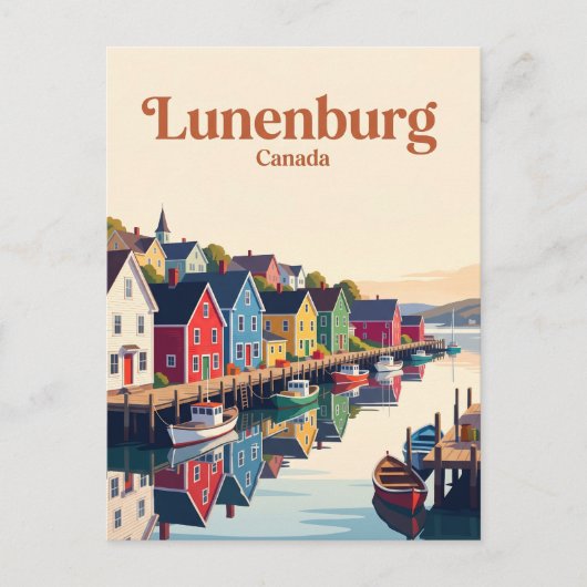Lunenburg Waterfront Canada Briefkaart (Voorkant)