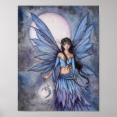 Lunetta Moon Fairy Fantasy Art Poster (Voorkant)
