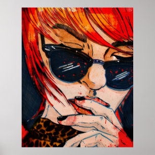 Lunettes noires poster