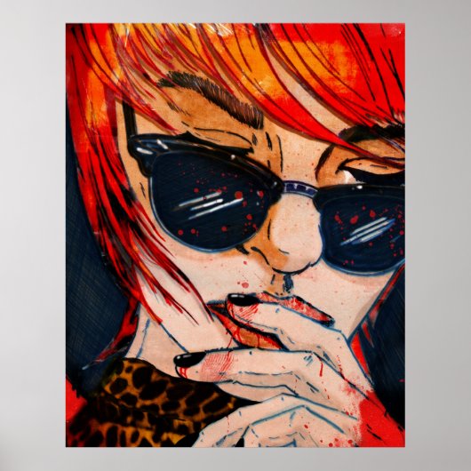 Lunettes noires poster (Voorkant)