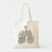 Lung Anatomist Pulmonoloog Cystic Fibrosis astma Tote Bag (Achterkant)