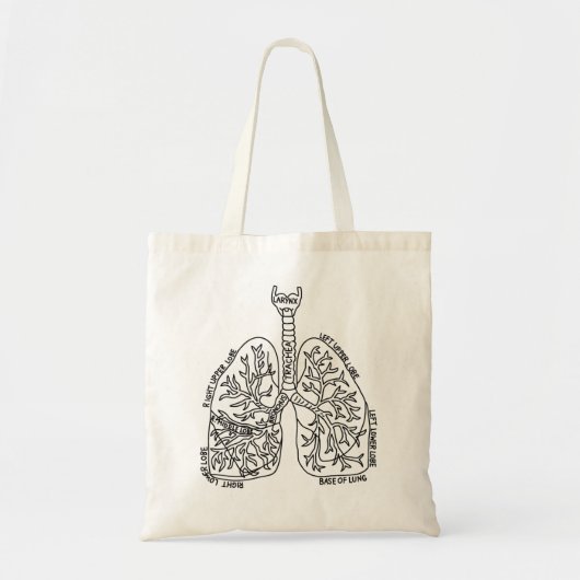 Lung Anatomist Pulmonoloog Cystic Fibrosis astma Tote Bag (Voorkant)