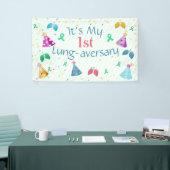 Lung-aversary Green Stripe Party Aangepast Spandoek (Beurs)