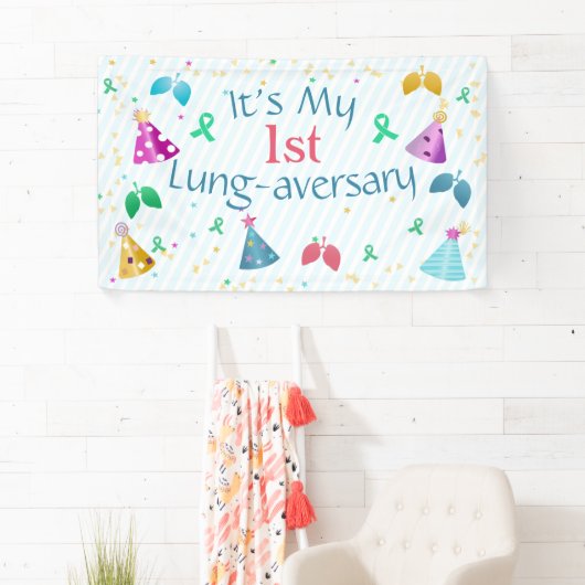 Lung-aversary Party aangepaste banner (Insitu)
