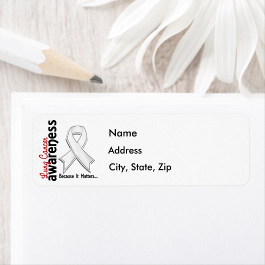 Lung Cancer Awareness 5 Etiket (Insitu)