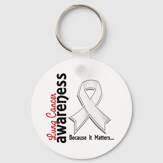 Lung Cancer Awareness 5 Sleutelhanger (Voorkant)