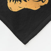 Lung Cancer Awareness Bigfoot White Ribbon Suprt M Fleece Deken (Hoek)