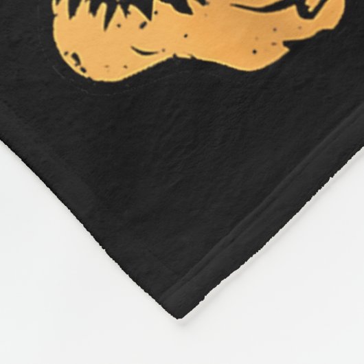 Lung Cancer Awareness Bigfoot White Ribbon Suprt M Fleece Deken (Hoek)