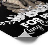 Lung Cancer Awareness Elephant White Ribbon for My Poster (Hoek)