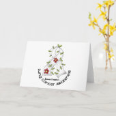 Lung Cancer Awareness FLOWER RIBBON 1 Kaart (Gele Bloem)