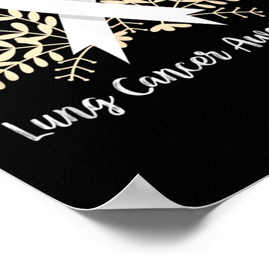 Lung Cancer Awareness Lint Longkanker Poster (Hoek)