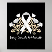 Lung Cancer Awareness Lint Longkanker Poster (Voorkant)