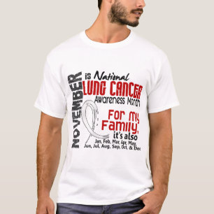 Lung Cancer Awareness Maand for My Family T-shirt