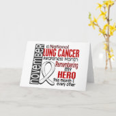 Lung Cancer Awareness Maand Lint I2.2 Kaart (Gele Bloem)