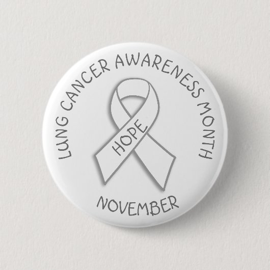 Lung Cancer Awareness MOnth November Button (Voorkant)