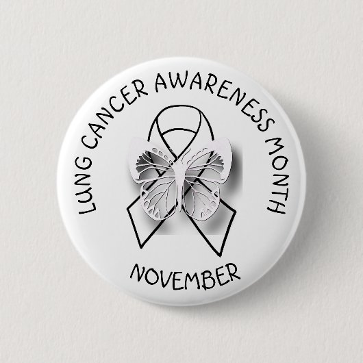 Lung Cancer Awareness MOnth November Button (Voorkant)