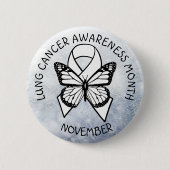 Lung Cancer Awareness MOnth November Button (Voorkant)