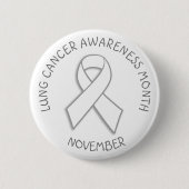 Lung Cancer Awareness MOnth November Button (Voorkant)