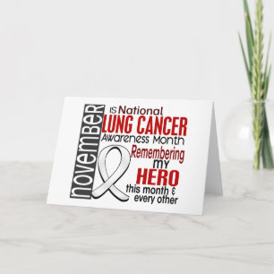 Lung Cancer Awareness Month Ribbon I2.2 Kaart