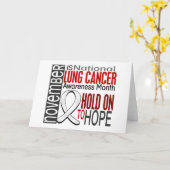 Lung Cancer Awareness Month Ribbon I2.4 Kaart (Gele Bloem)