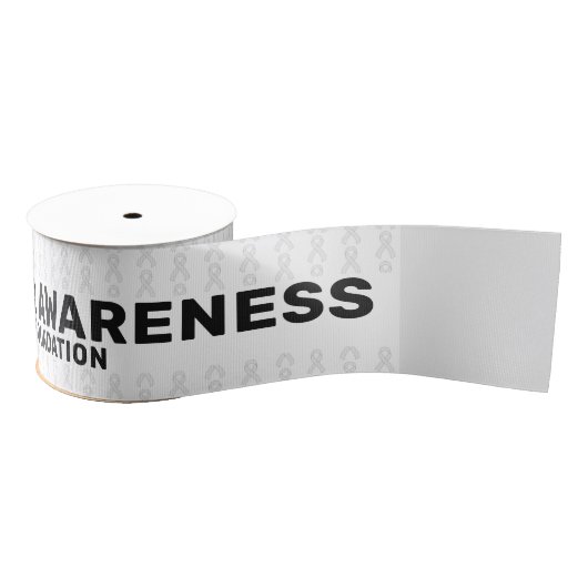 Lung Cancer Awareness Pattern Grosgrain Lint (Spoel)