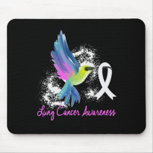 Lung Cancer Awareness Pearl Ribbon Muismat