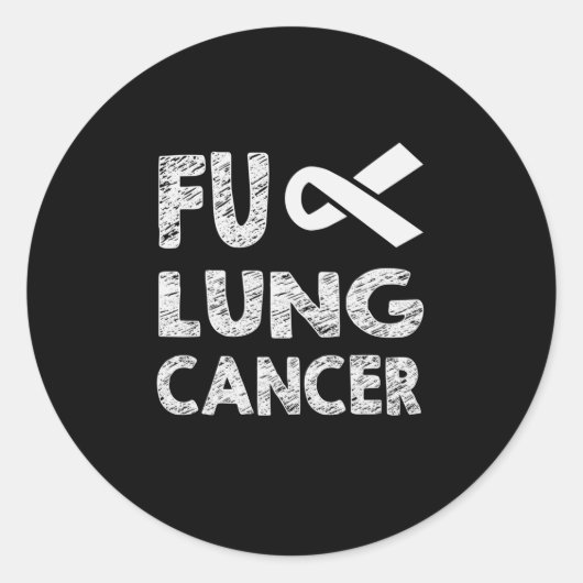 Lung Cancer Awareness Pearl Ribbon Ronde Sticker (Voorkant)