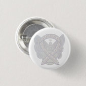 Lung Cancer Awareness Ribbon Angel Button Pins (Voorkant /achterkant)