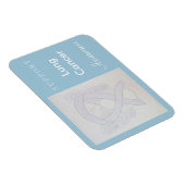 Lung Cancer Awareness Ribbon Angel Custom Magnet Magneet (Rechterzijde)