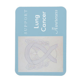 Lung Cancer Awareness Ribbon Angel Custom Magnet Magneet